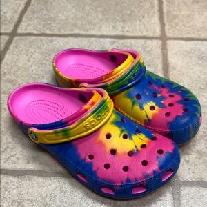 CROCS Colorful Tie-Dye Clogs